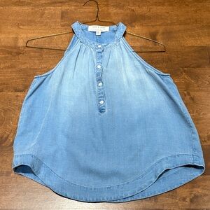 Cloth & Stone Light Blue Sleeveless Blouse